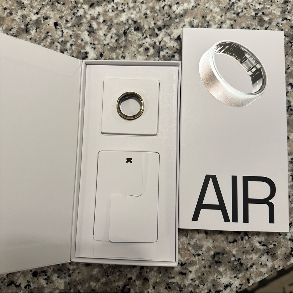 New Ultrahuman Air Gold Ring Size 8